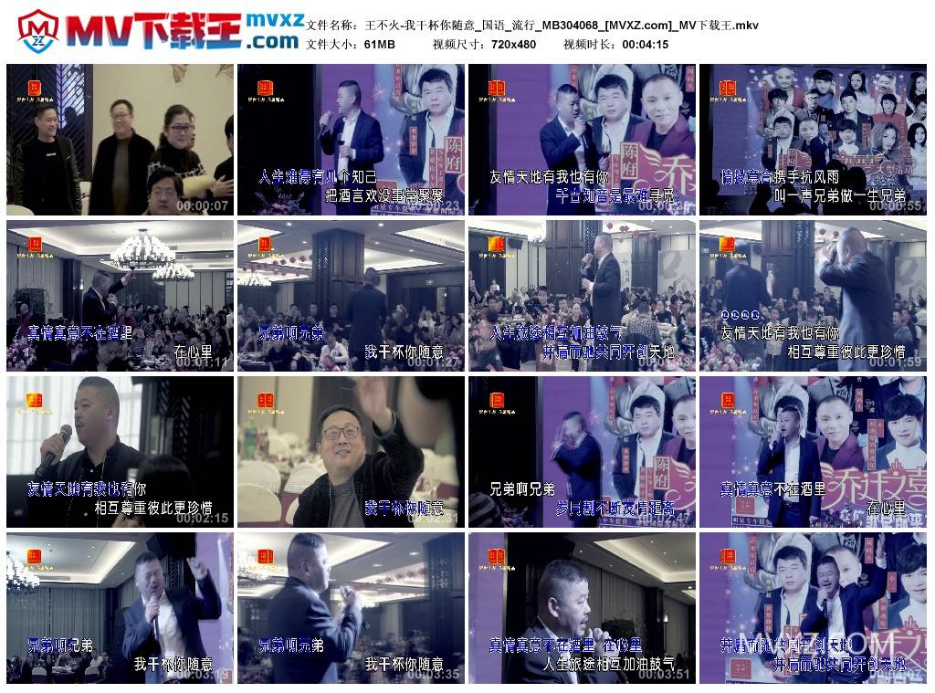王不火-我干杯你随意_国语_流行_MB304068